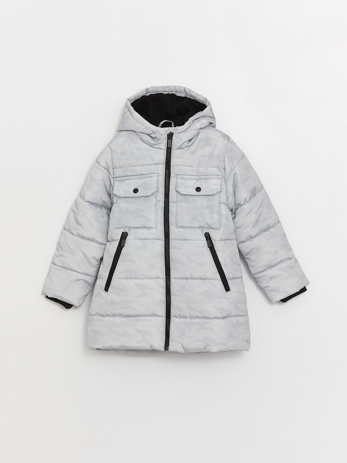 Hooded Boy Coat -W39240Z4-LRW - W39240Z4-LRW - LC Waikiki