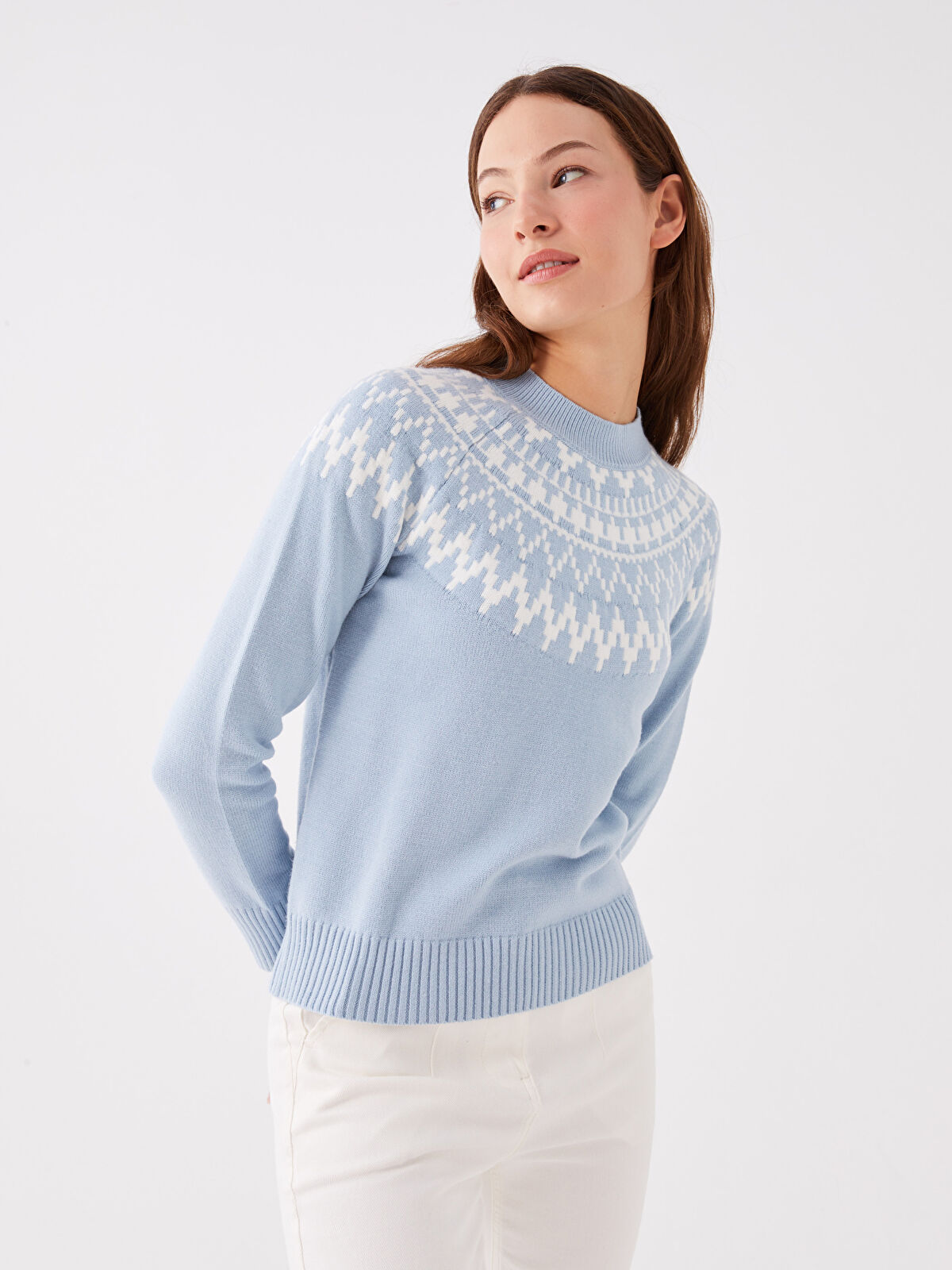 Pale blue deals sweater women's