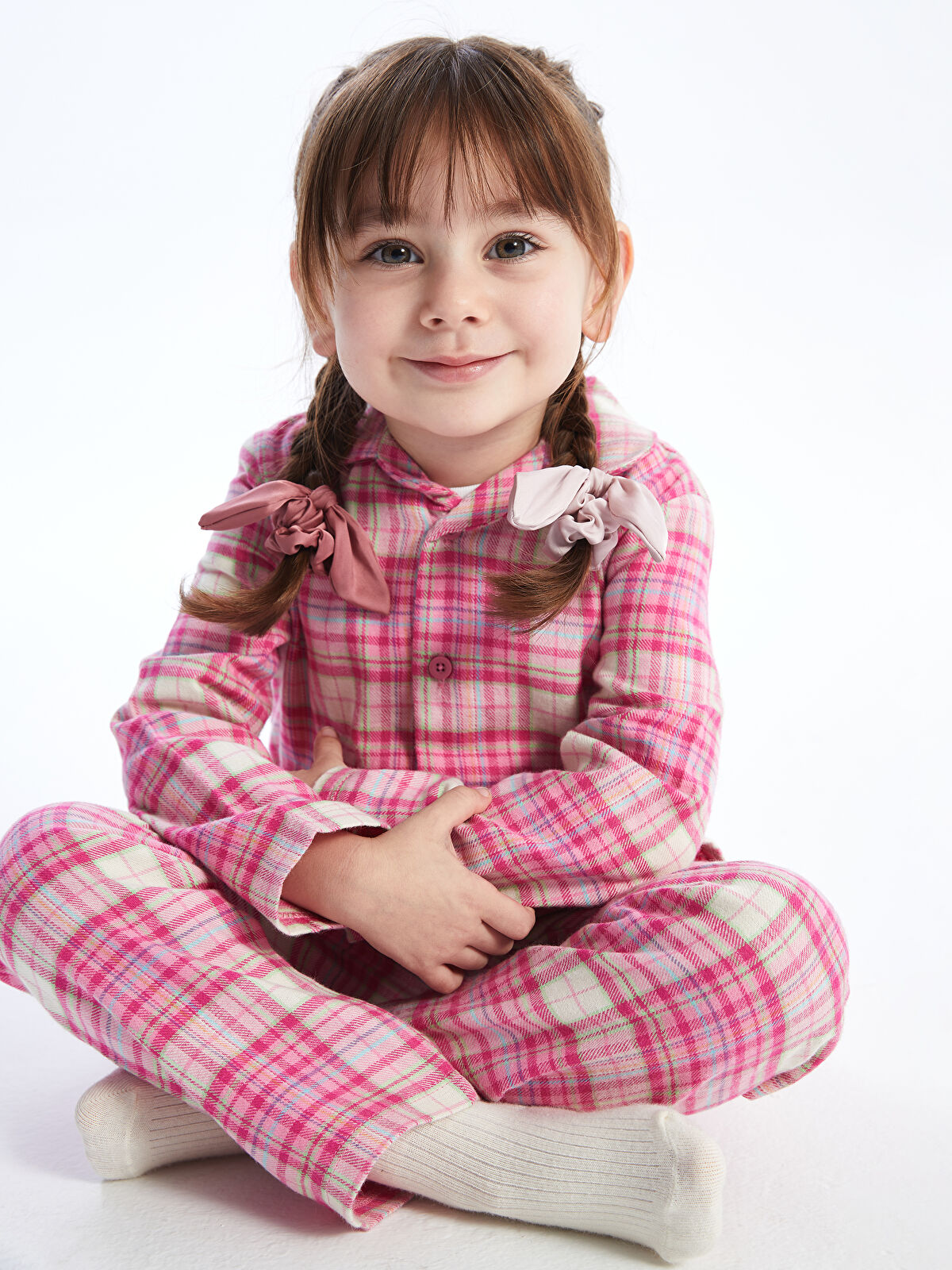 Baby girl shop plaid pajamas