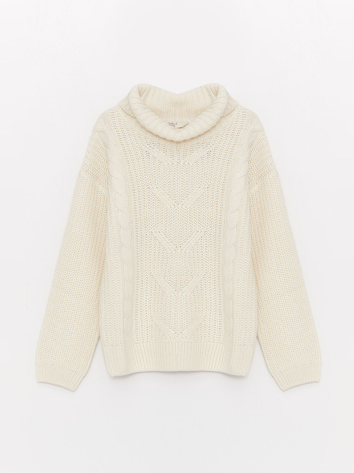 Girls store cream turtleneck