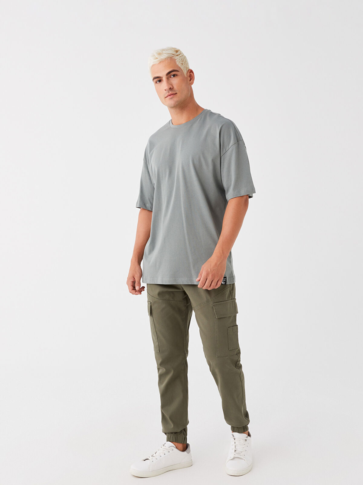 XSIDE Slim Fit Men's Cargo Trousers -W3AP37Z8-VCR - W3AP37Z8
