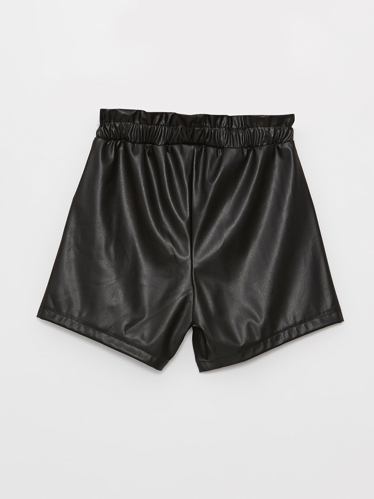 Faux Leather Shorts - Black – Bella V Tots