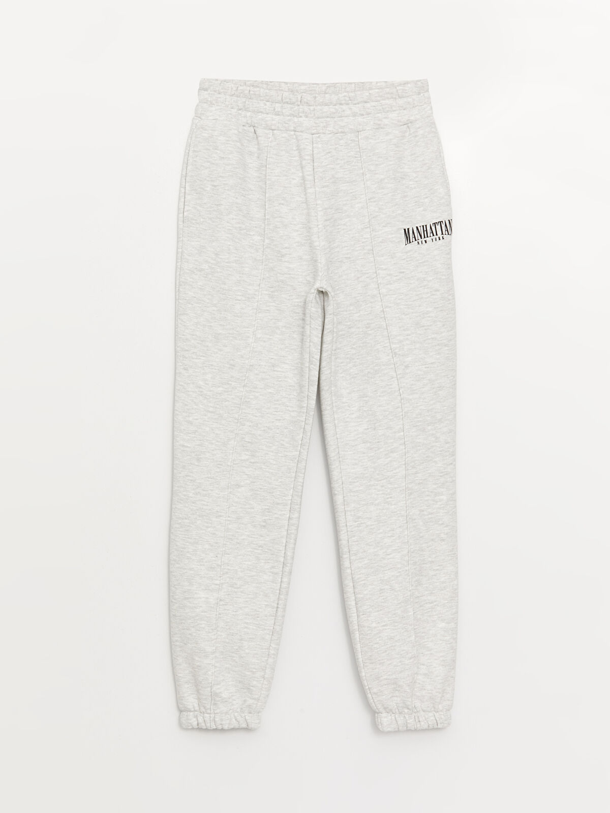 Elastic Waist Printed Women's Thick Jogger Sweatpants
