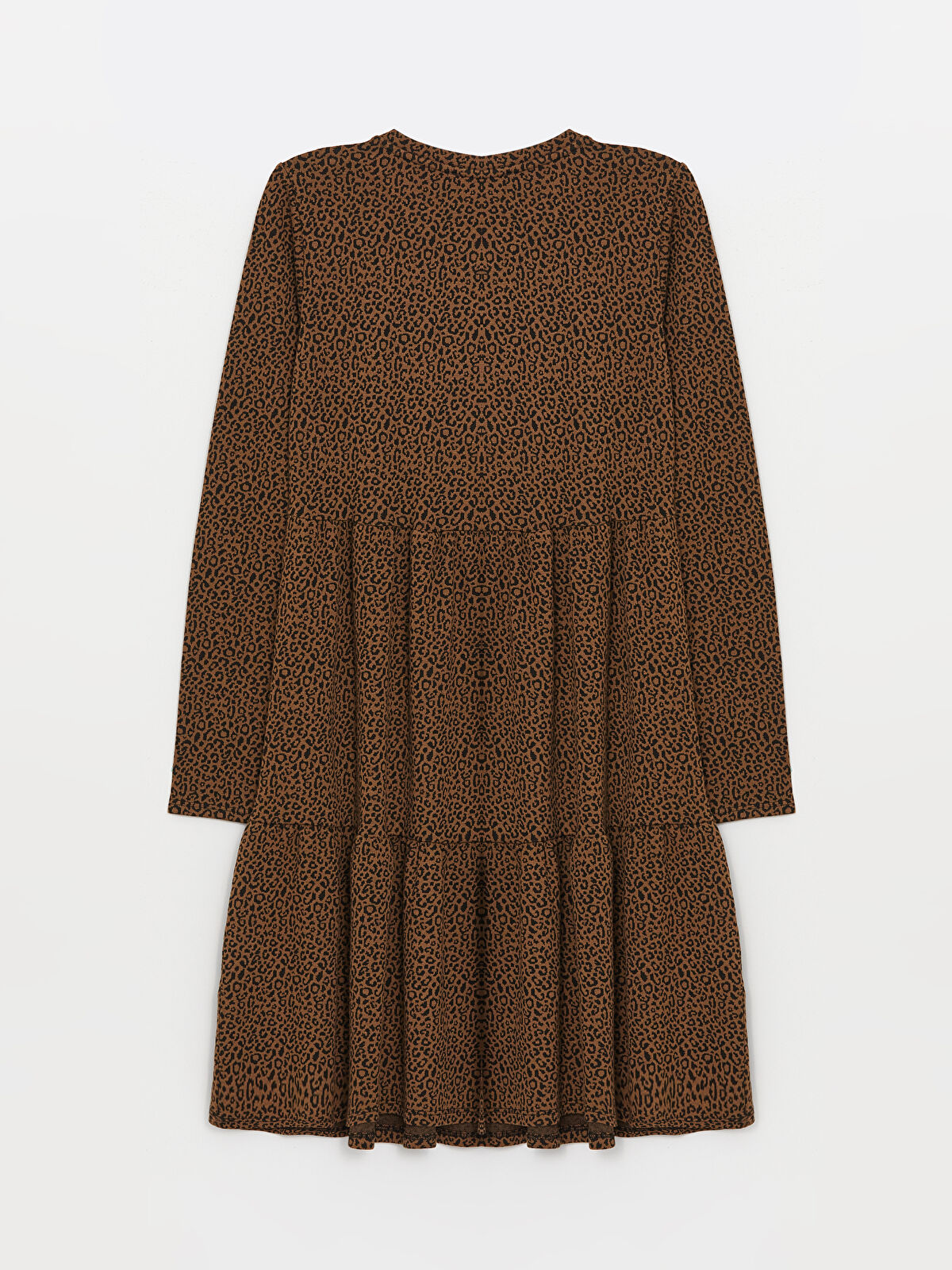 てわら様　PLリブOP ネイビー　　38 LC WAIKIKI Crew Neck Patterned Long Sleeve Maternity Dress