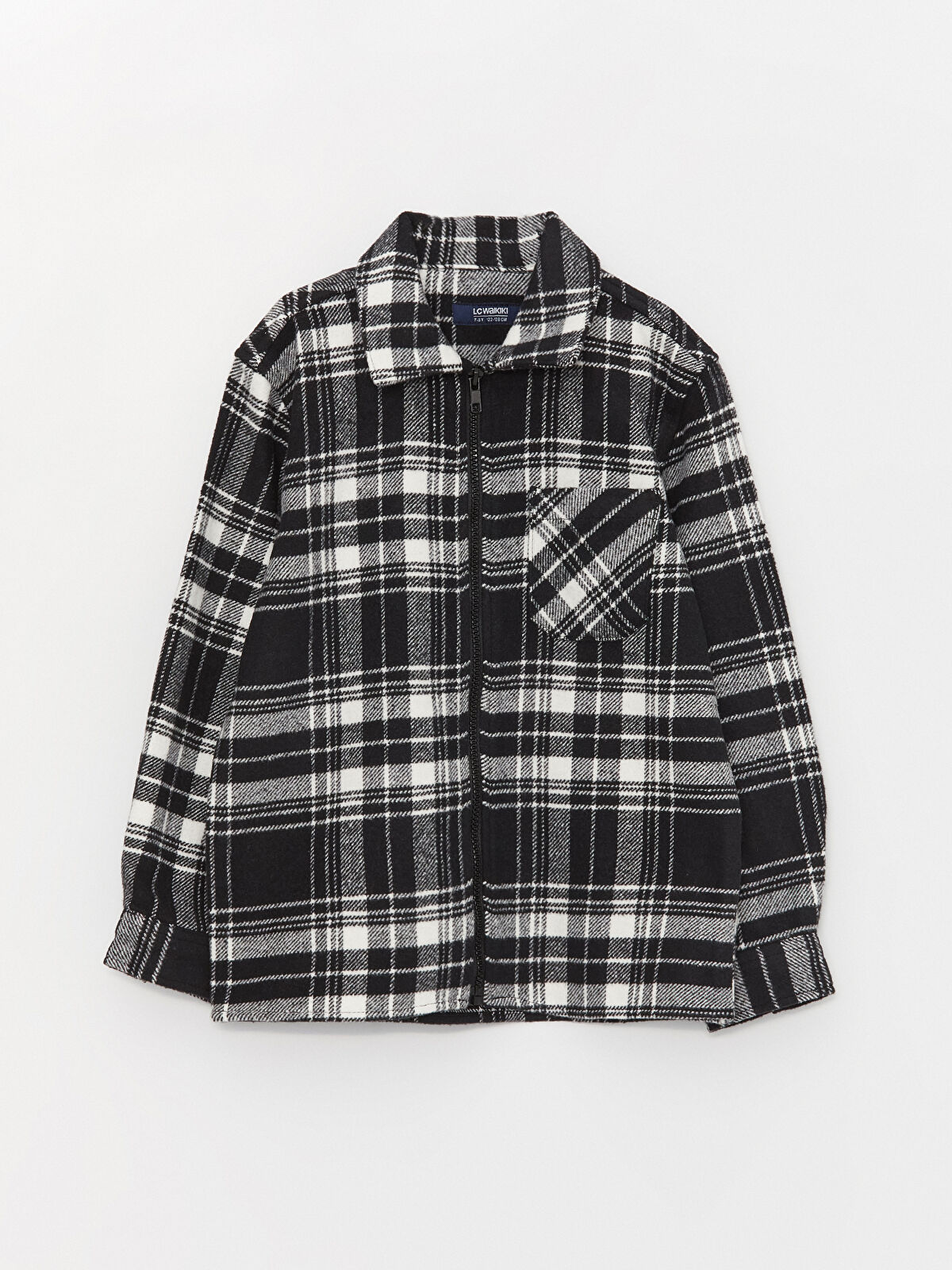 Plaid Long Sleeve Boy Shirt Jacket -W3DC82Z4-LKX - W3DC82Z4-LKX - LC Waikiki