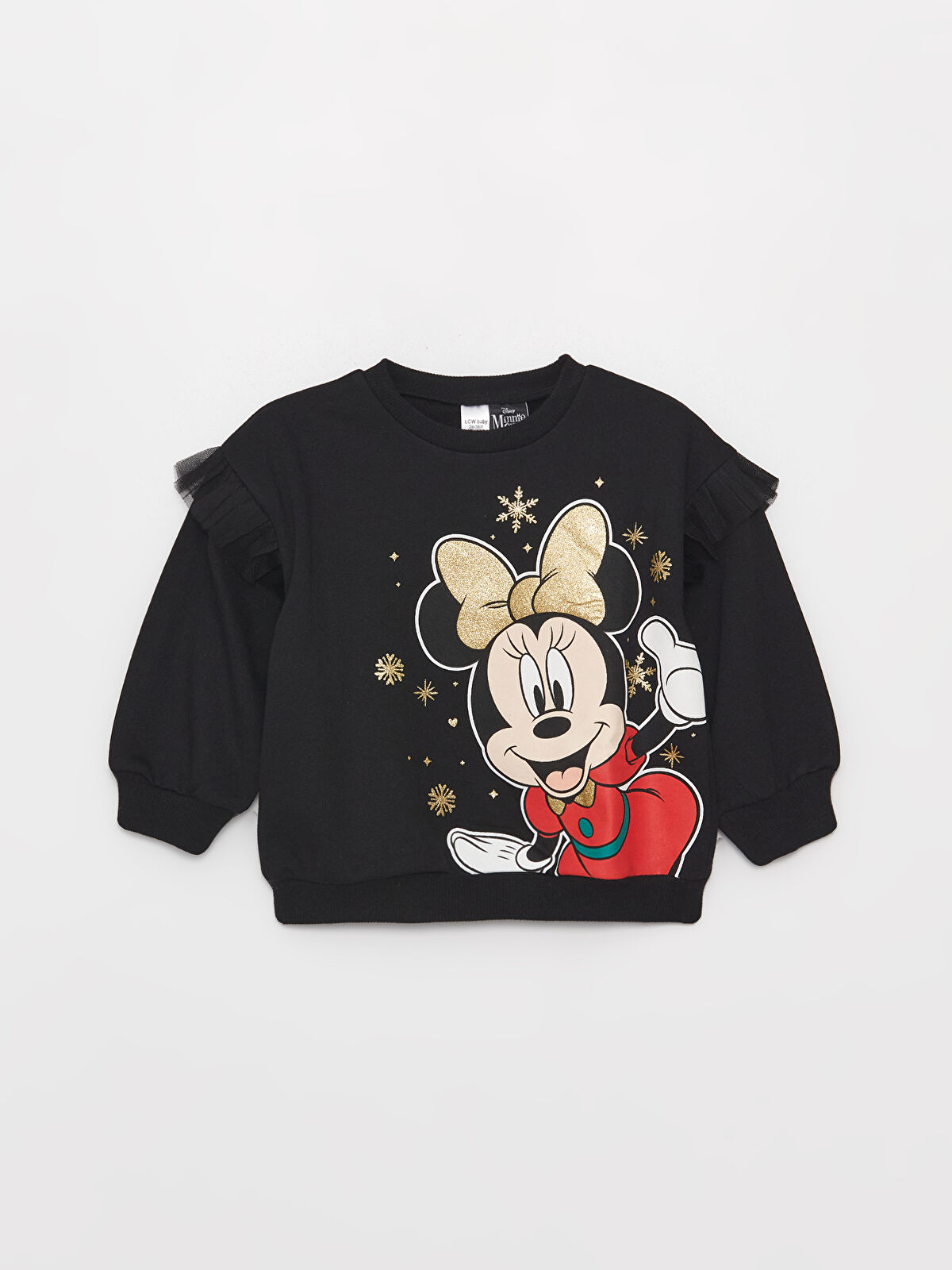 Black minnie mouse sweatshirt discount