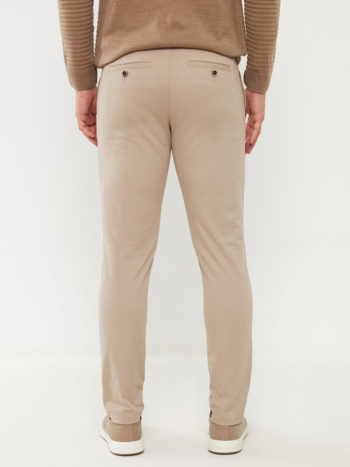 Slim Fit Men's Chino Trousers -W3GB99Z8-S2N - W3GB99Z8-S2N - LC Waikiki