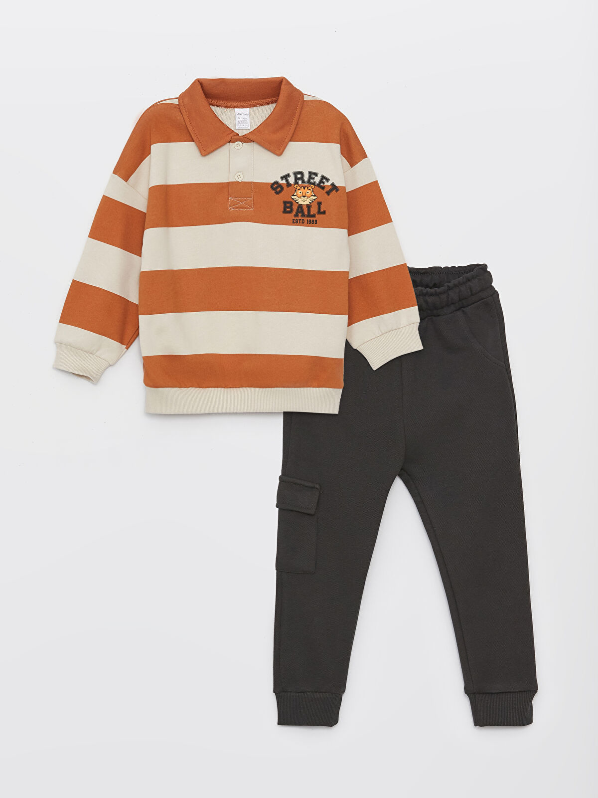 Long sleeve polo hot sale for baby boy