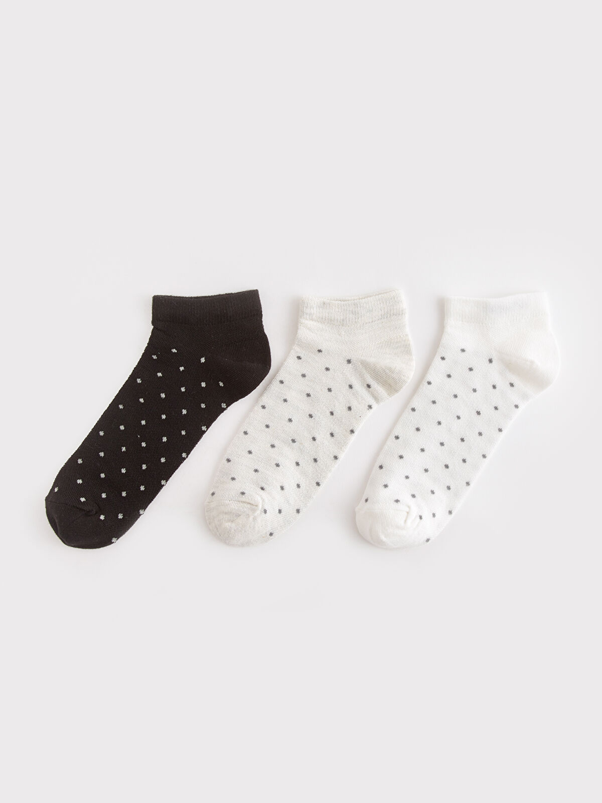 Polka Dot Women's Booties Socks 3-Pack -W3K890Z8-FFB - W3K890Z8-FFB - LC  Waikiki