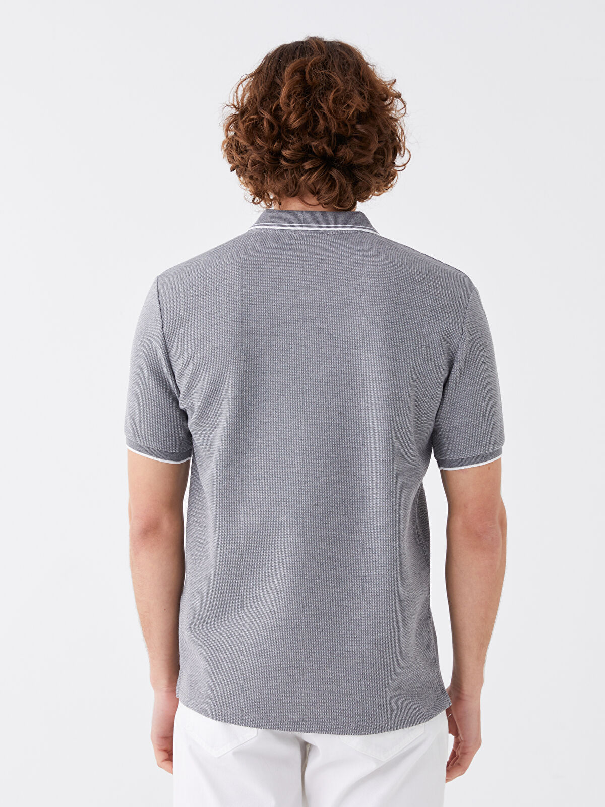 Polo Neck Short Sleeve Men's T-Shirt -S40101Z8-LAL