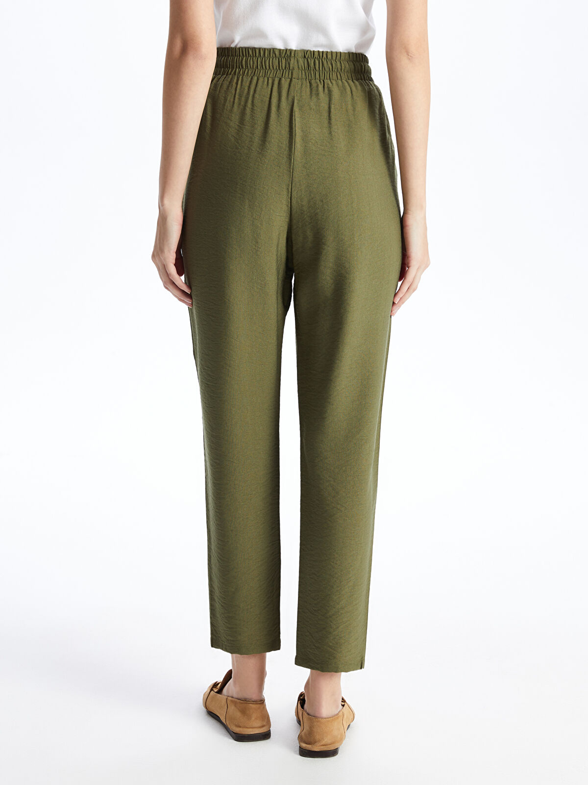 Carrot Cut Women Pants With Elastic Waist -S40799Z8-HDQ - S40799Z8-HDQ - LC  Waikiki
