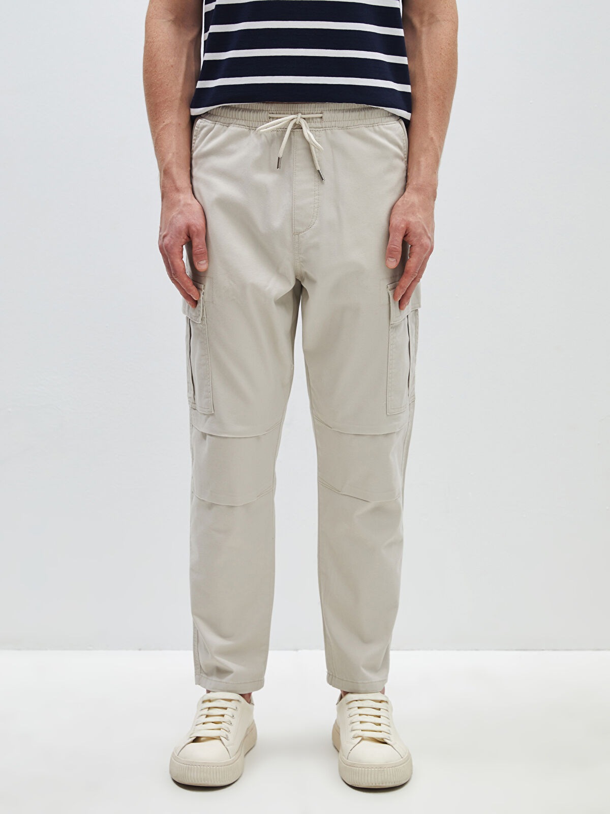 Satin belted cargo pants – 08sircus