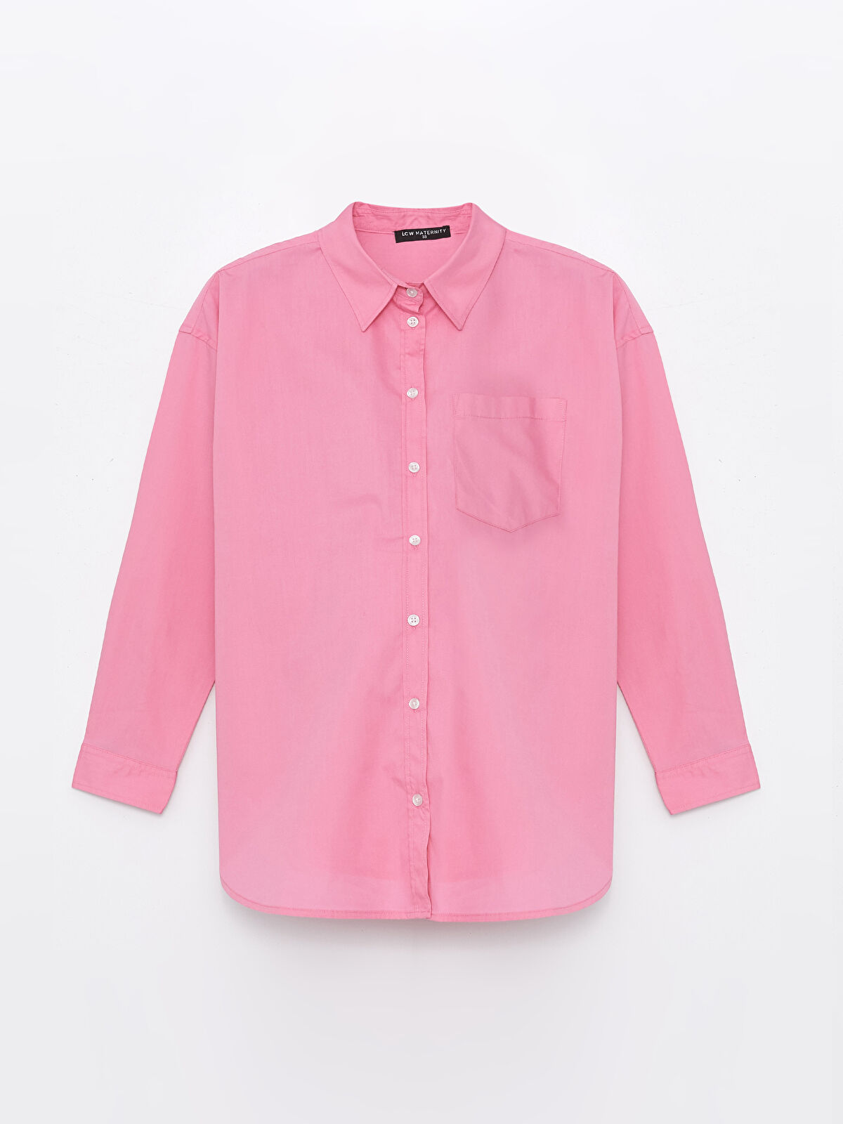LC WAIKIKI Plain Long Sleeve Poplin Maternity Shirt