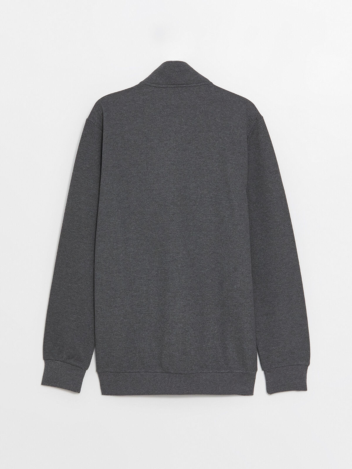 Stand Up Collar Long Sleeve Men's Zippered Sweatshirt Stand Up Collar Long Sleeve Men's Zippered Sweatshirt
