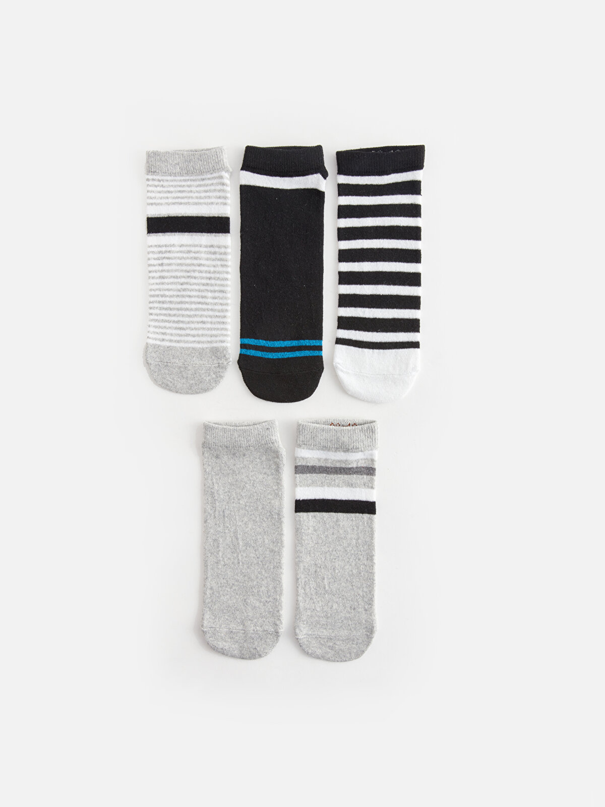 Striped Boy Socket Socks 5-Pack -S44828Z4-K00 - S44828Z4-K00 - LC 