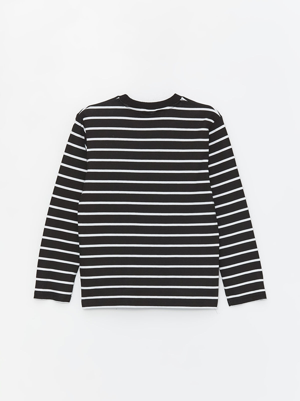 Black and white striped sale t shirt long sleeve