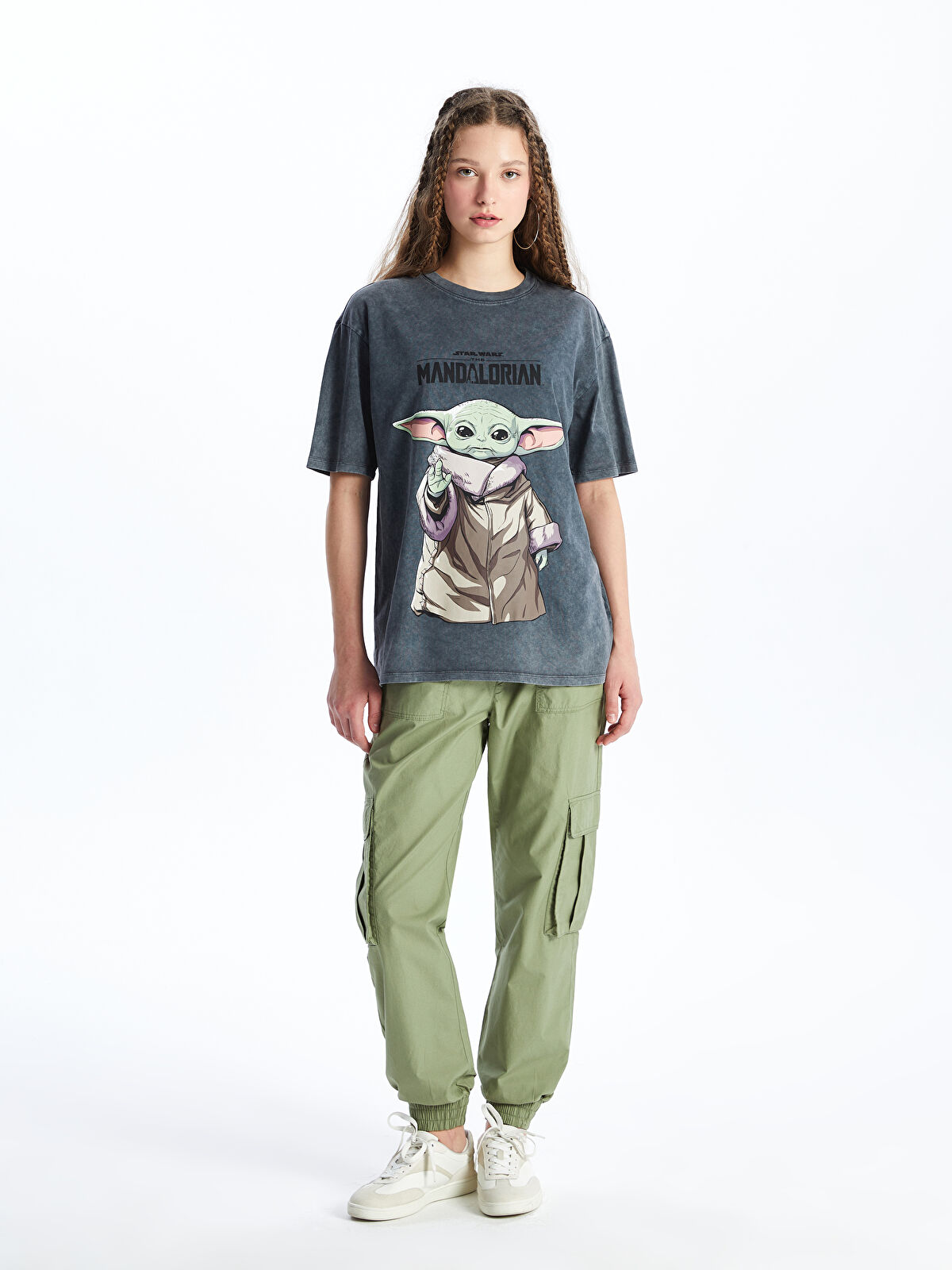 Crew Neck The Mandalorian Printed Short Sleeve Women's T