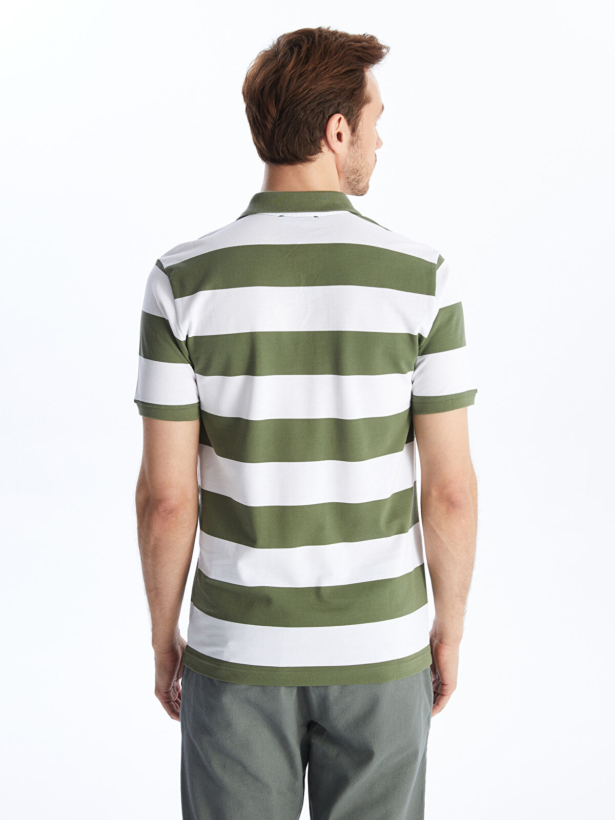 海外から輸入 Sleeve Short Neck Polo Color T-Shirt Men's Pique Block 管楽器・吹奏楽器