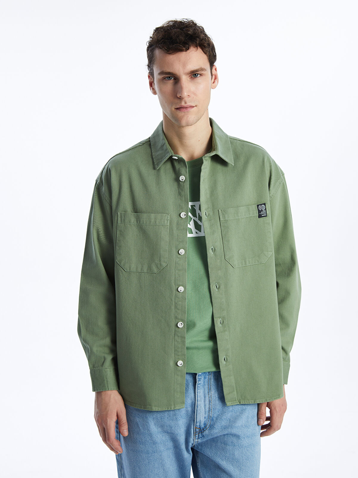 CQR Men's Twill All Cotton Flannel Lined Shirt Jacket, Soft