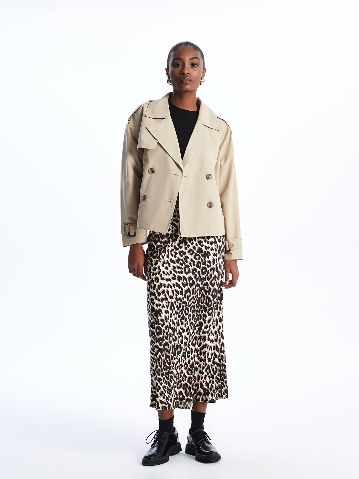 Standard Fit Patterned Skirt For Women -S49558Z8-LQY - S49558Z8 