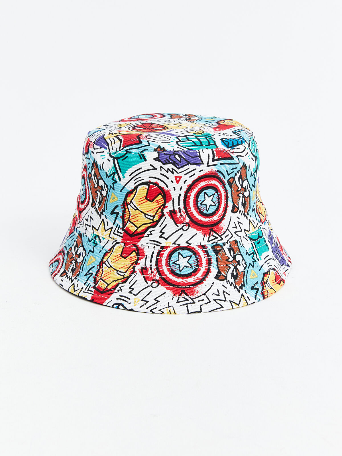Iron Man Printed Boy Bucket Hat -S4BB45Z4-F9C - S4BB45Z4-F9C - LC Waikiki