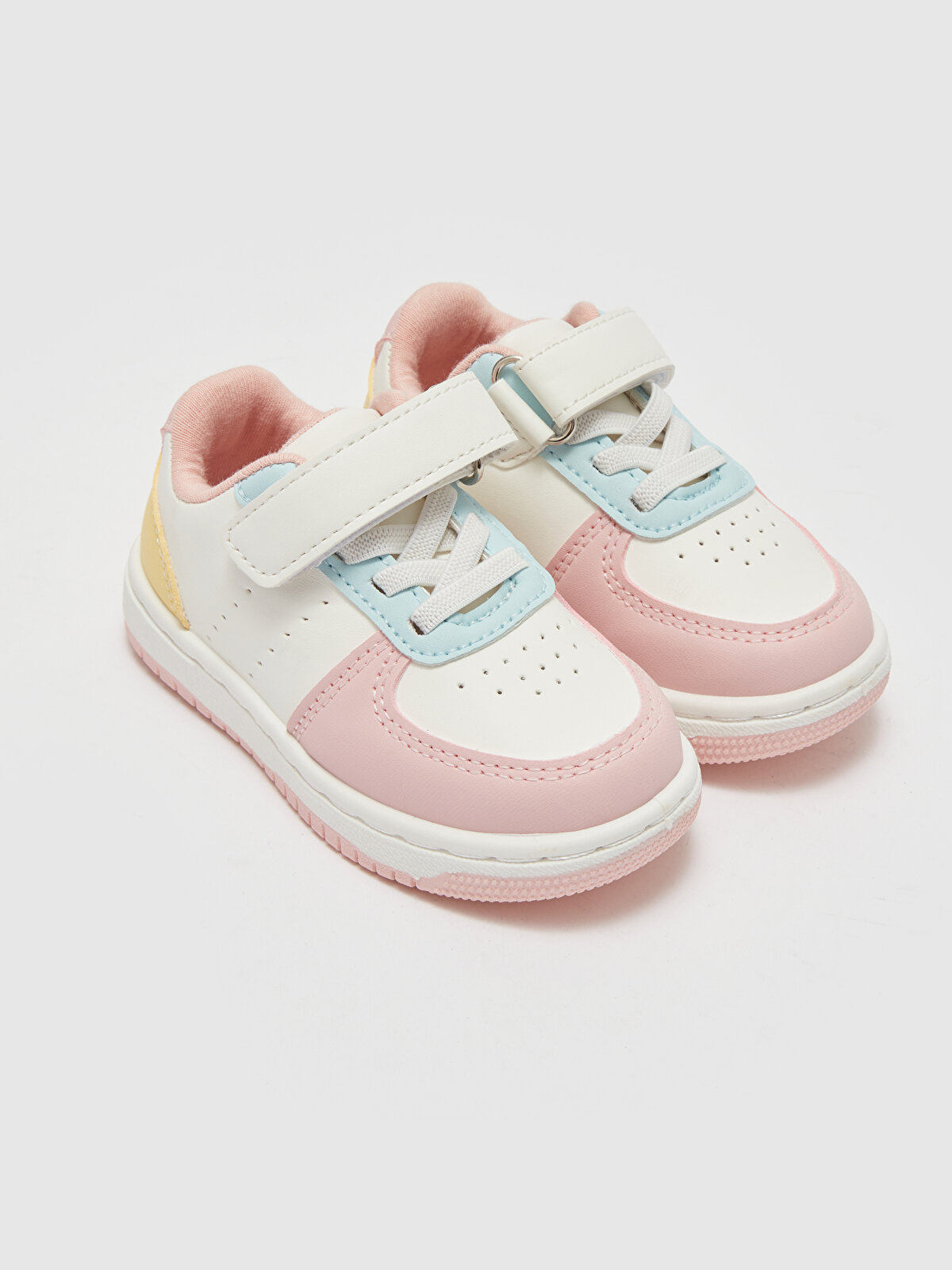 Lace and Hook and Loop Fastening Baby Girl Sneakers -S4BG84Z1-QF6 