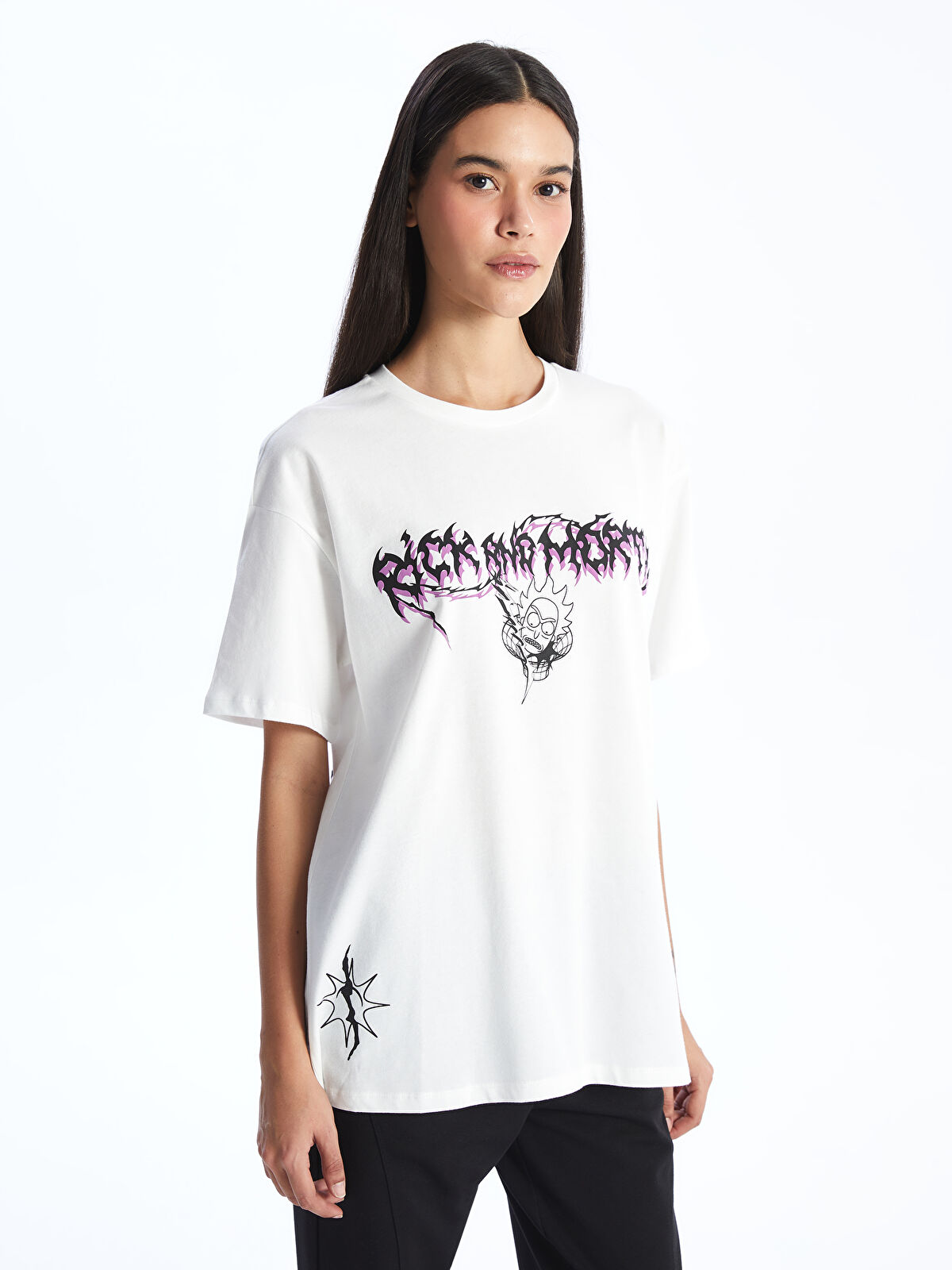 OMIKO(*☻-☻*) XSIDE Футболка с круглым вырезом, коротким рукавом, с