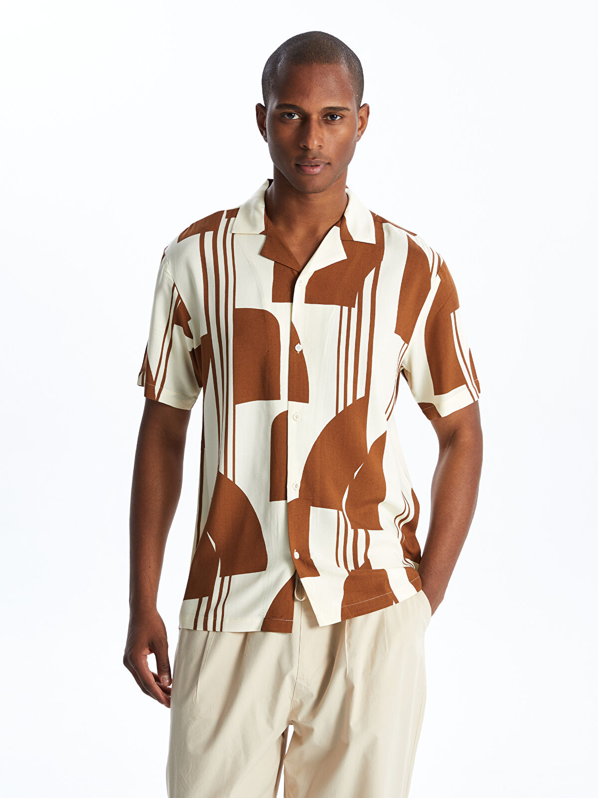 Standard Fit Short Sleeve Men's Shirt -S4DL99Z8-FXQ - S4DL99Z8-FXQ - LC  Waikiki