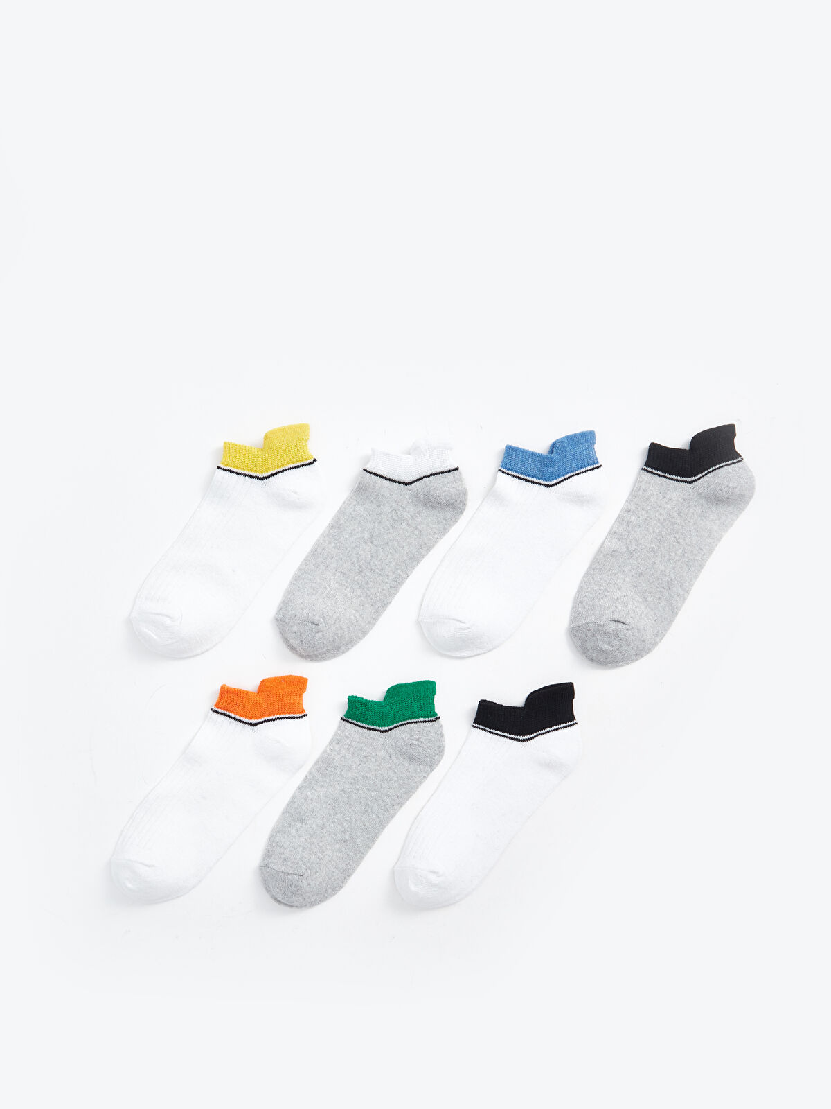 Color Block Boy Booties Socks 7 Pieces -S4ET32Z4-K00 - S4ET32Z4-K00 - LC  Waikiki