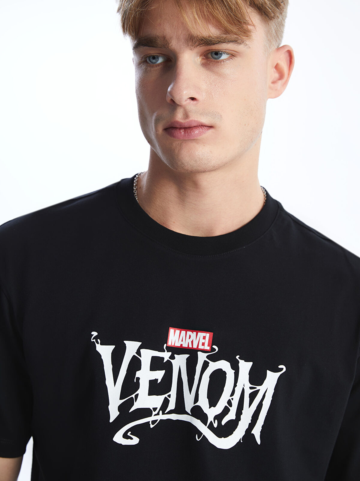 XSIDE Crew Neck Short Sleeve Venom Printed Jersey Men's T