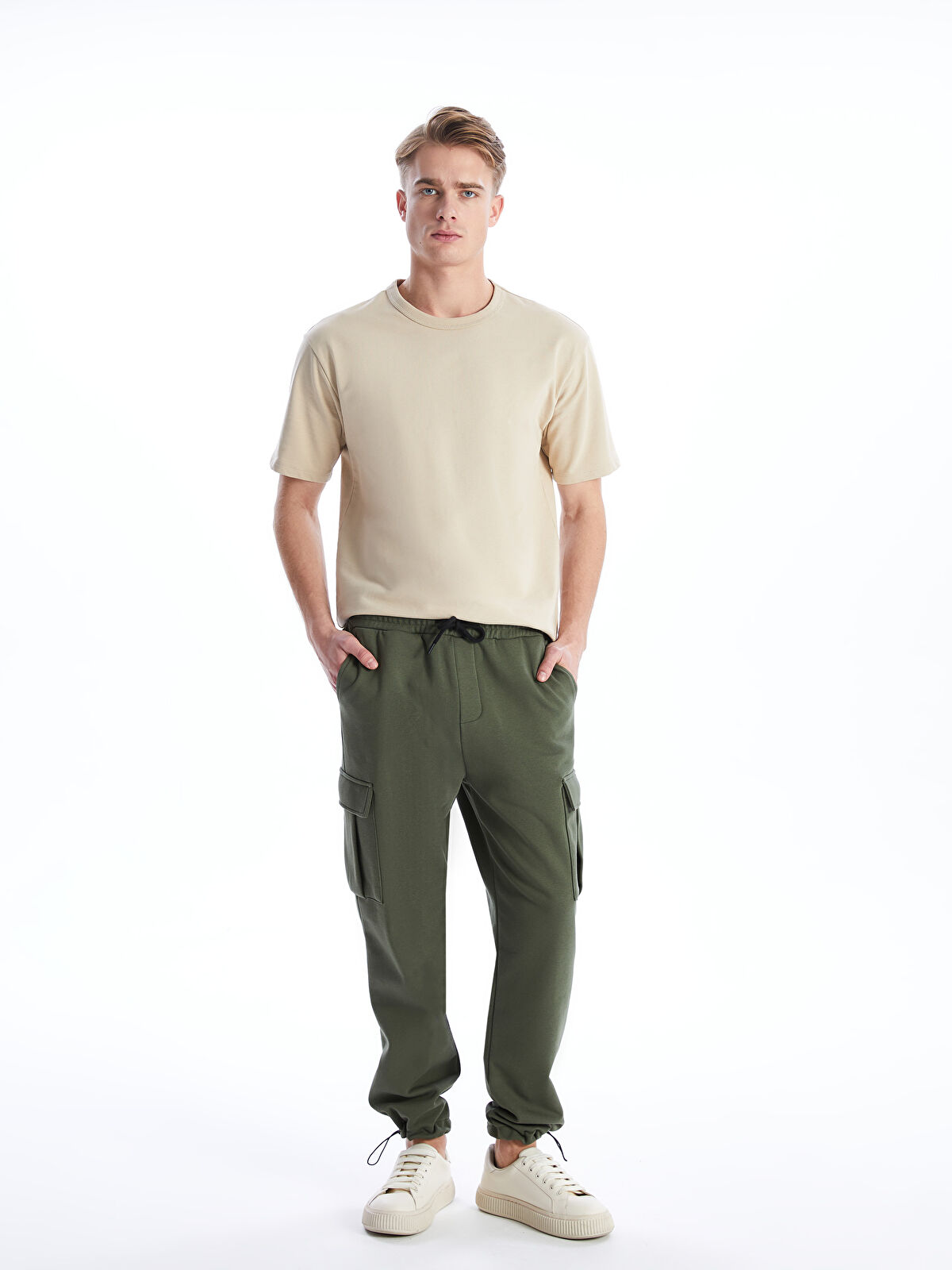 Khaki discount sweatpants mens