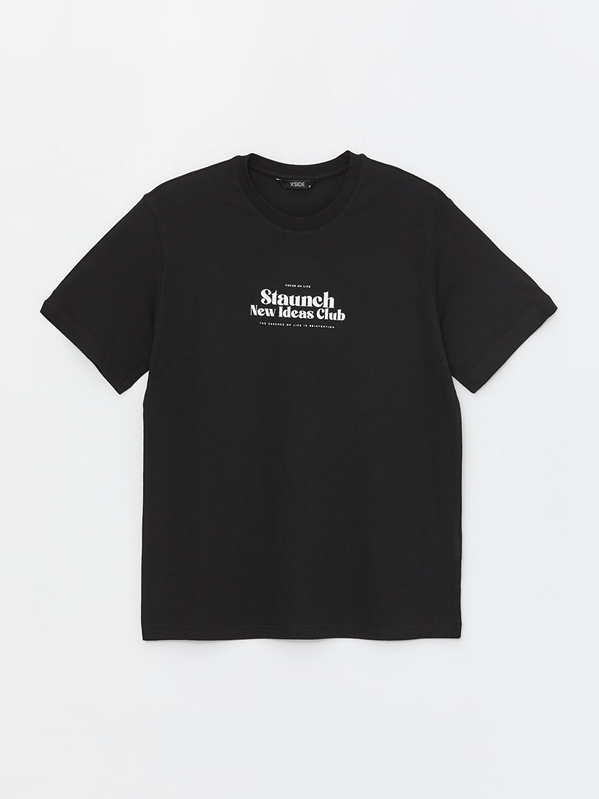 XSIDE Футболка Мужская с Круглым Вырезом, Коротким Рукавом
