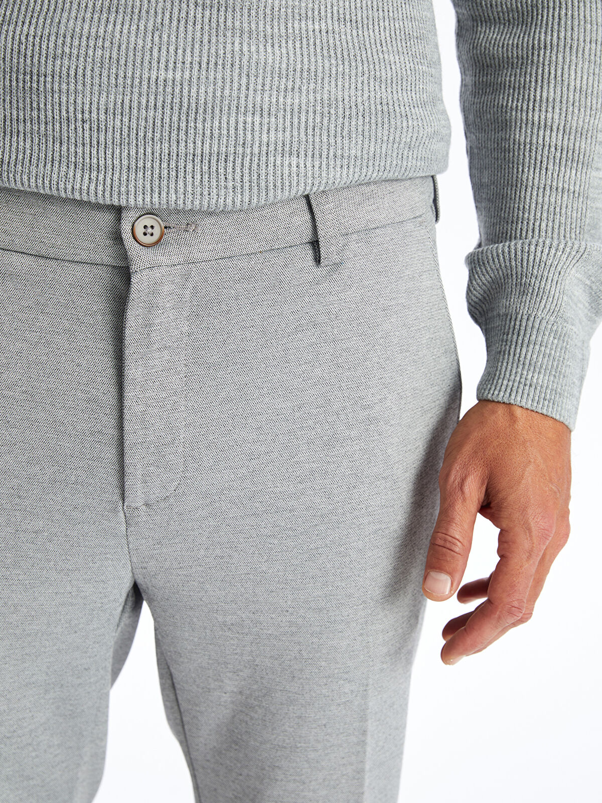 Slim Fit Men's Chino Trousers -W40424Z8-CT3 - W40424Z8-CT3