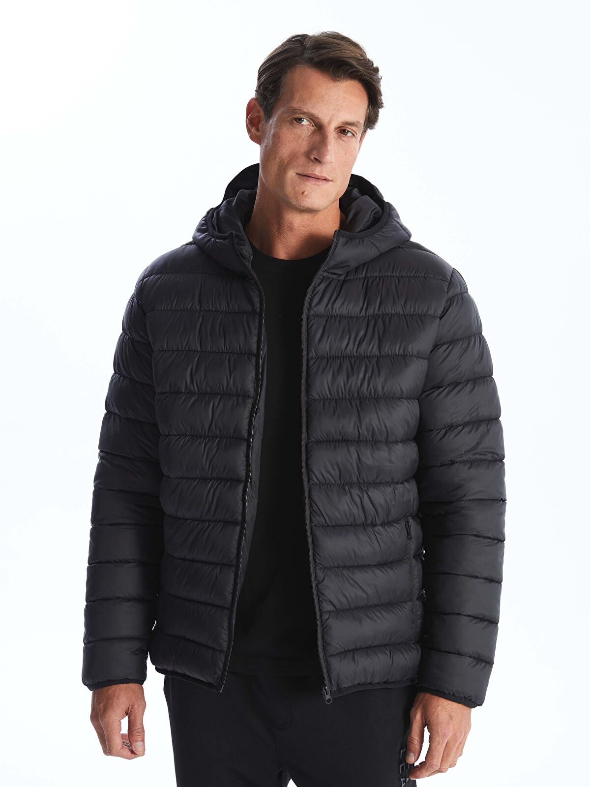 Standard Fit Hooded Men's Puffer -W41905Z8-CVL - W41905Z8-CVL - LC Waikiki