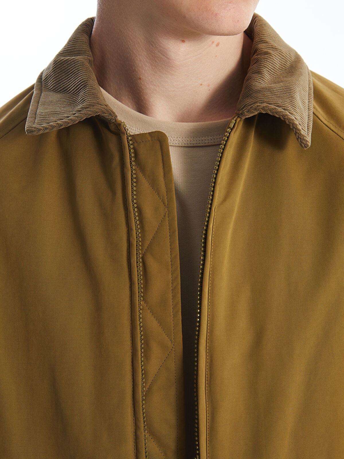 Comfortable Shirt Collar Men's Coat -W42527Z8-YCS - W42527Z8