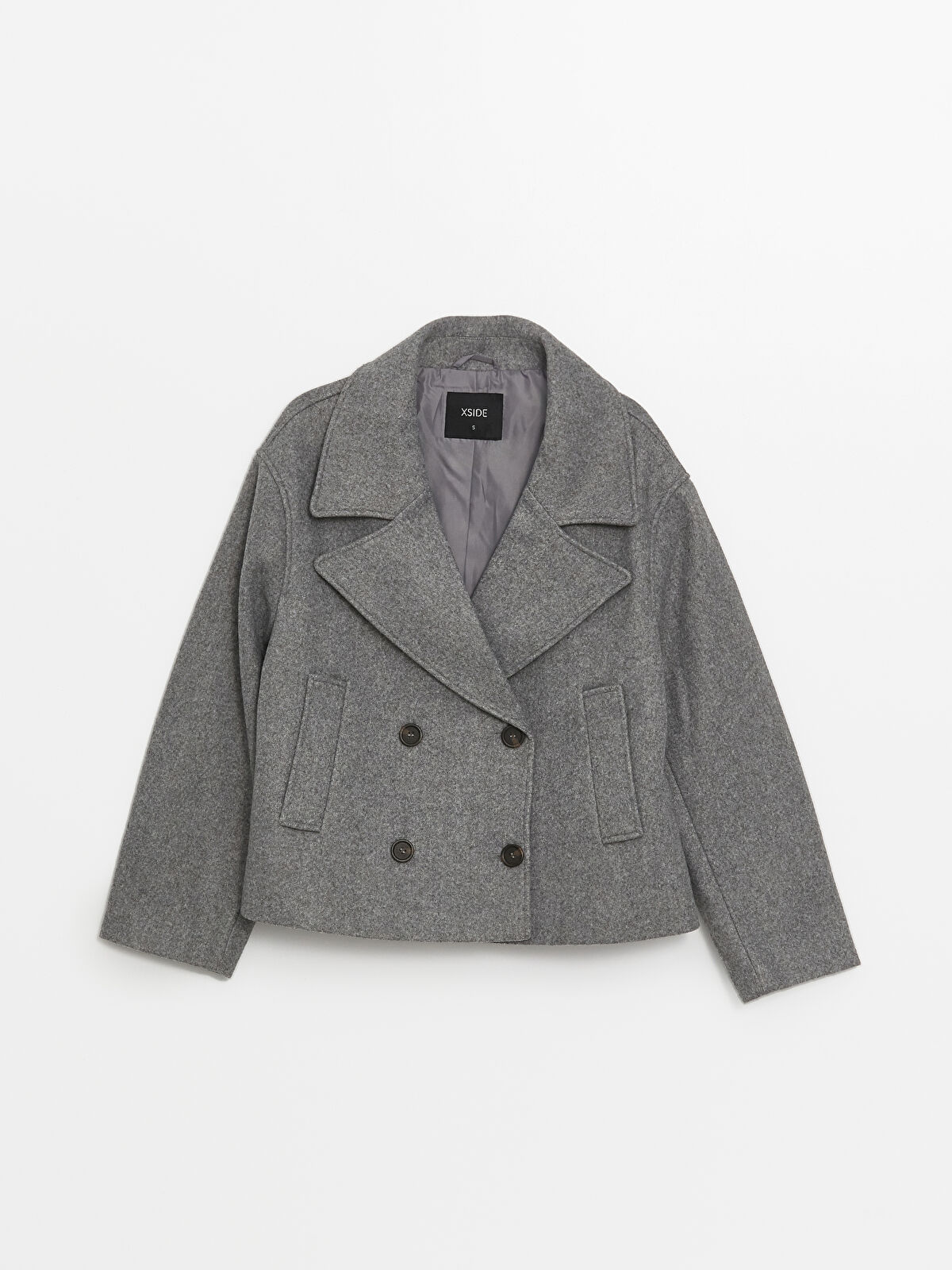 ★on&on★ Double Breasted Jacket NEW4WJ938_14 XSIDE Double Breasted Women's Cachet Overcoat -W43009Z8-V44