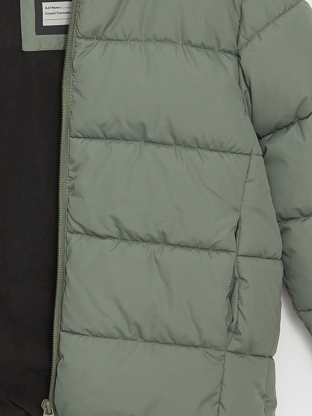 Boy's Down Jacket With Hood -W43147Z4-GN2 - W43147Z4-GN2 - LC Waikiki