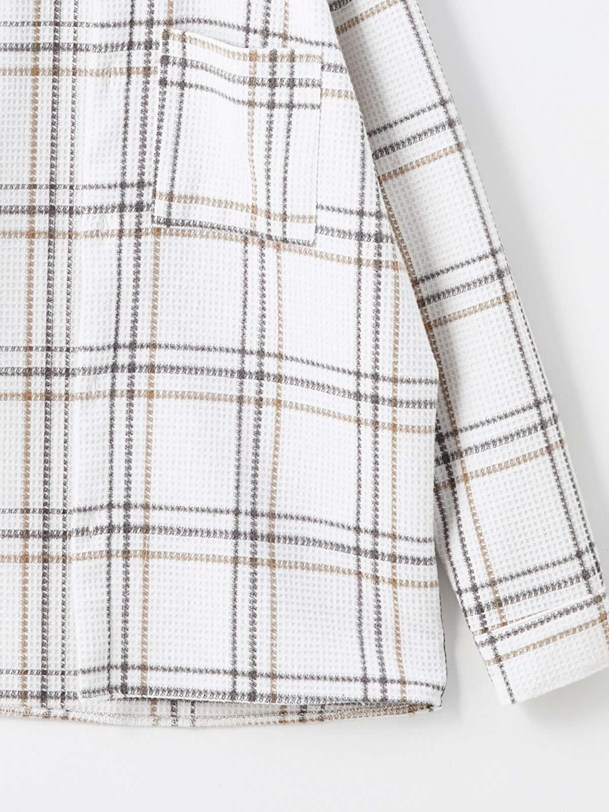 Regular Fit Long Sleeve Plaid Men's Shirt Jacket -W43377Z8-LLX -  W43377Z8-LLX - LC Waikiki