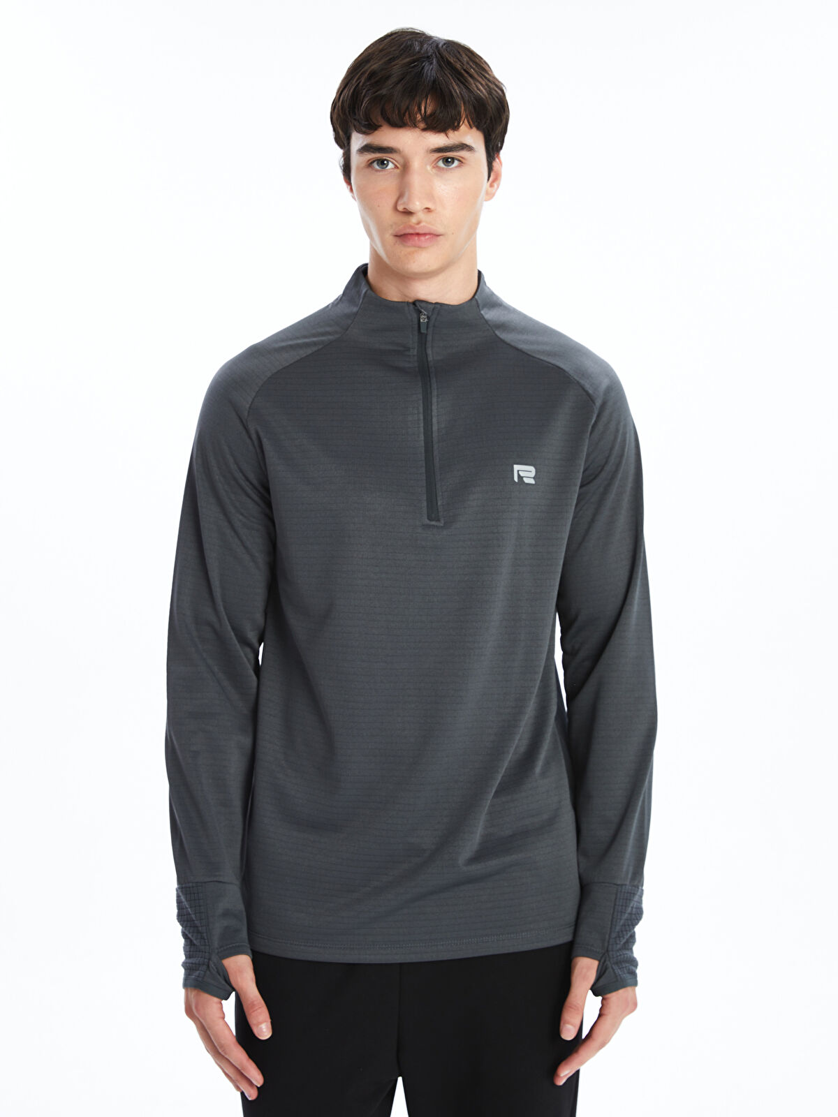High Collar Long Sleeve Men's Sports T-Shirt -W43954Z8-LZF - W43954Z8-LZF -  LC Waikiki