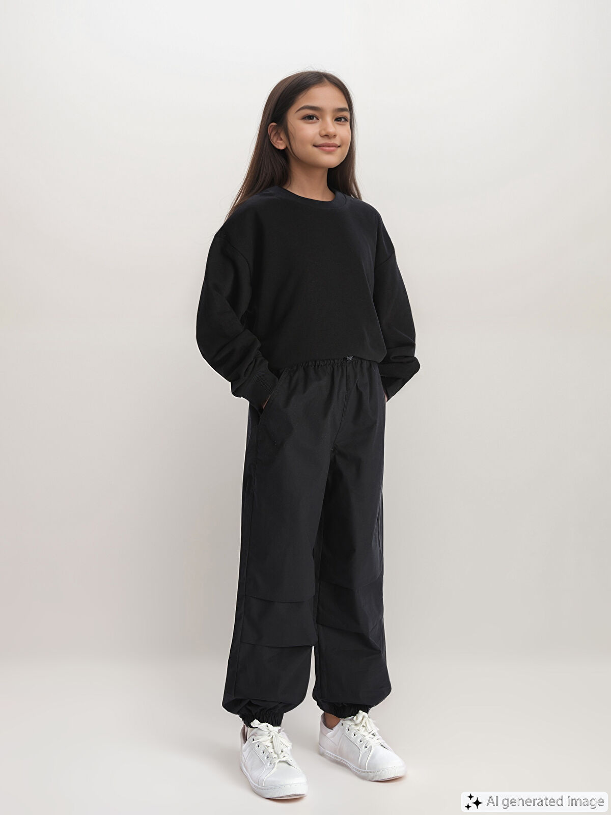 Elastic Waist Girl Jogger Trousers -W44823Z4-CVL - W44823Z4-CVL - LC Waikiki