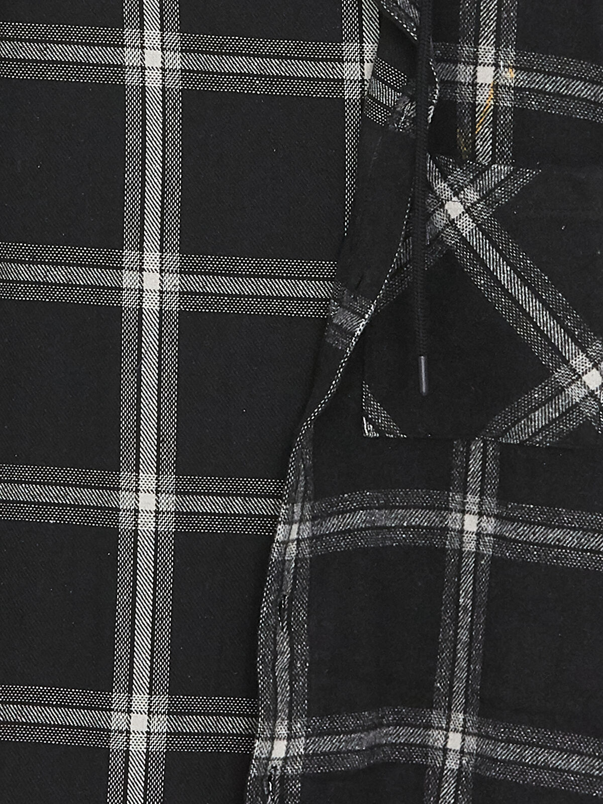 Relaxed Fit Long Sleeve Plaid Men's Shirt Jacket -W46516Z8