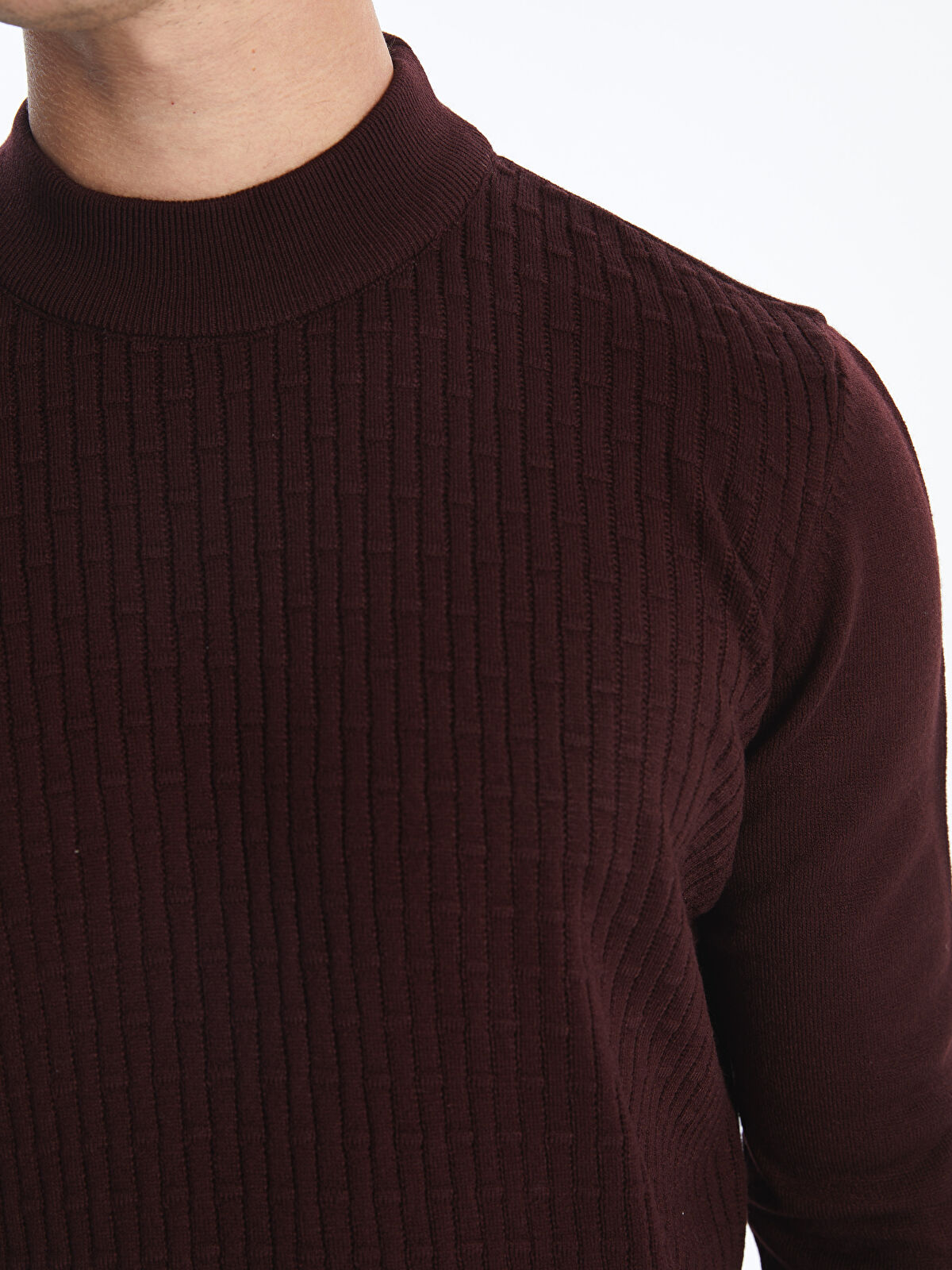 Half Turtleneck Long Sleeve Men's Tricot Sweater -W4FJ07Z8 Half Turtleneck Long Sleeve Men's Tricot Sweater -W4FJ07Z8
