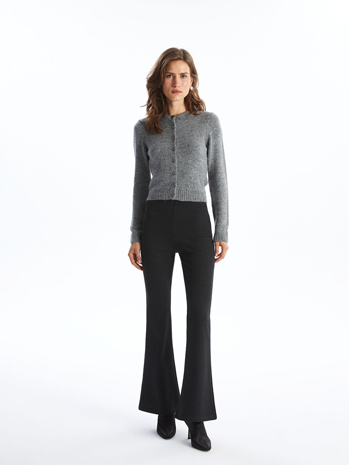 新版 Flared Straight Waist Elastic Women's Waikiki LC -  W4G424Z8-JNL - -W4G424Z8-JNL Trousers パンツ
