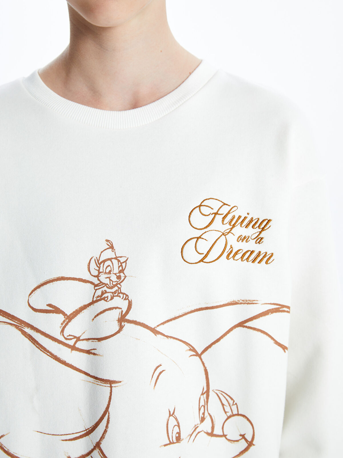 サイクロン　104枚 XSIDE Crew Neck Dumbo Printed Women's Thick Sweatshirt