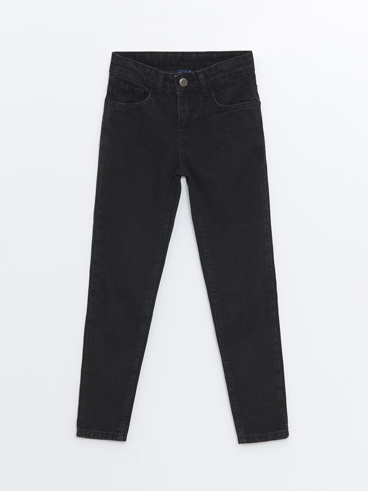 Boy's Jean Trousers with Adjustable Elastic Waist -W4I036Z4