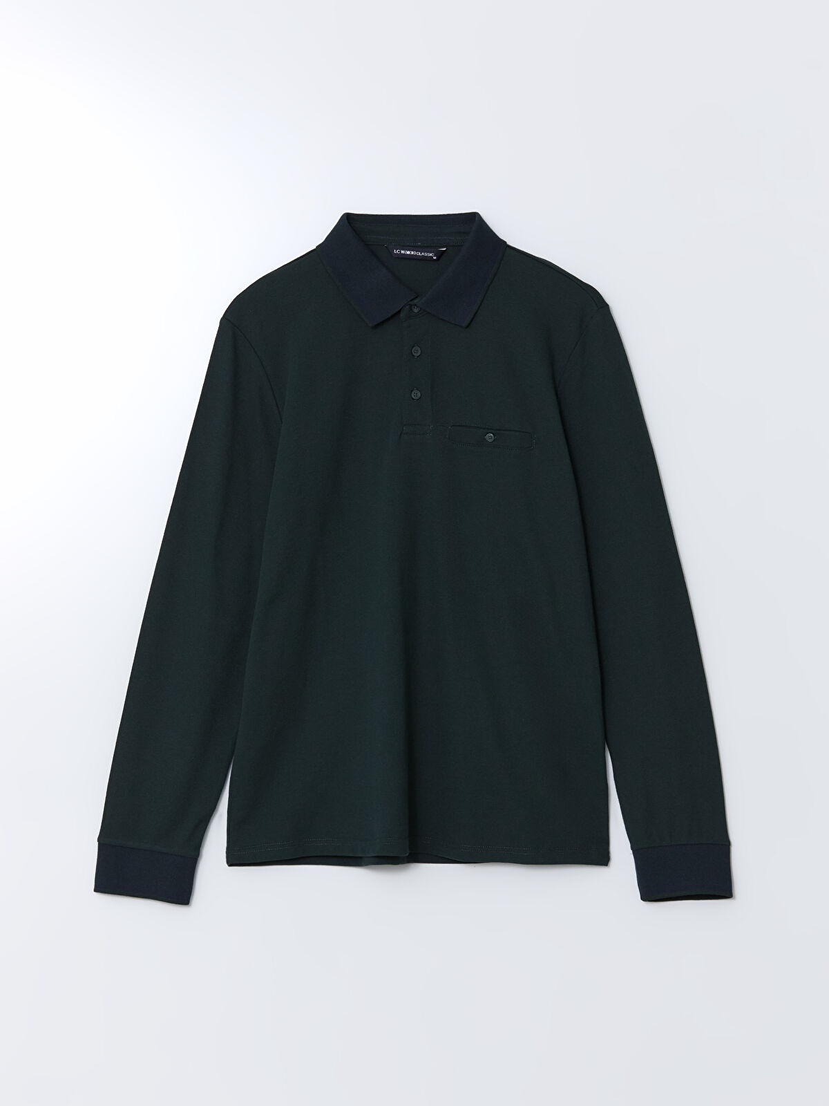 Polo Neck Long Sleeve Pike Men's T-shirt -S50535Z8-MKD