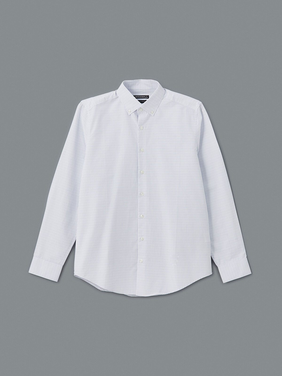 Regular Fit Long Sleeve Plaid Poplin Men's Shirt -S51046Z8-LLC -  S51046Z8-LLC - LC Waikiki