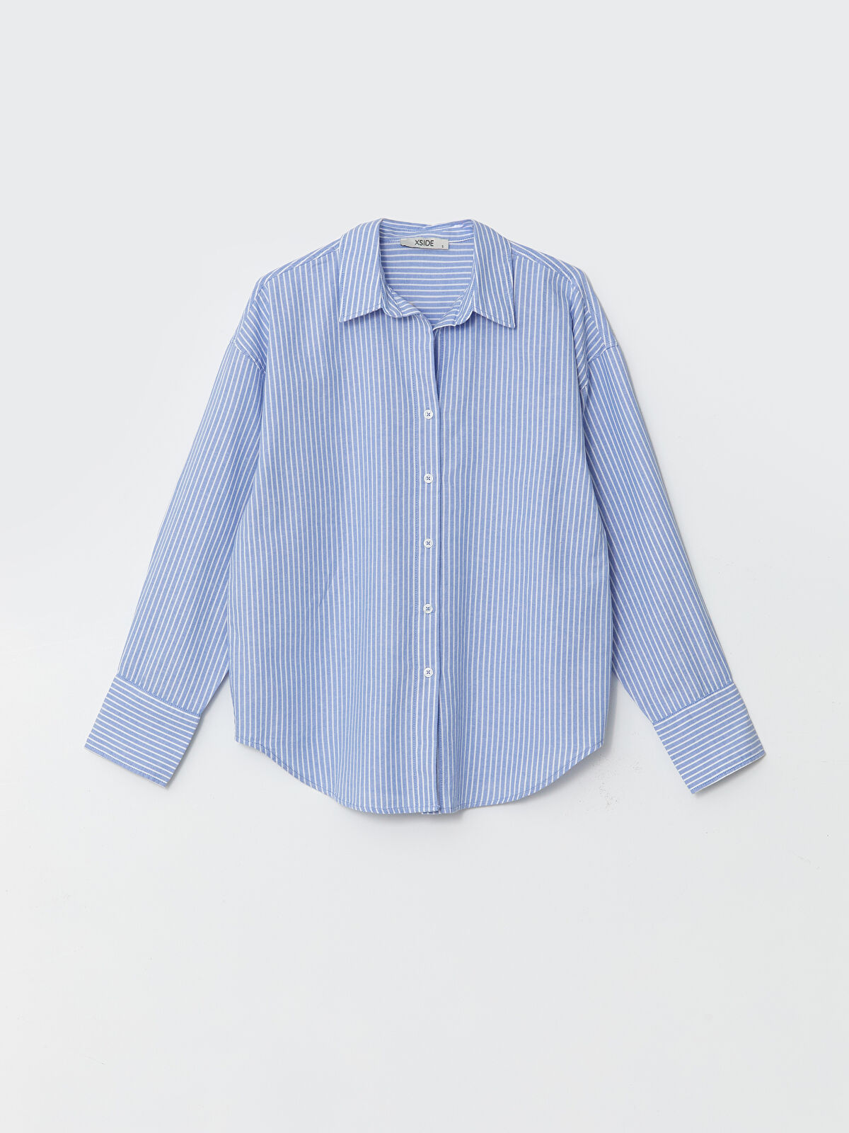 striped oversize women's shirt -S52944Z8-LEN - S52944Z8-LEN