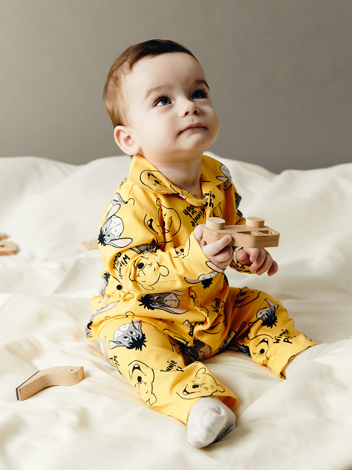 トップス Soor Ploom Berry Stitch Print 2Y LC WAIKIKI Polo Neck Winnie the Pooh Printed Baby Boys