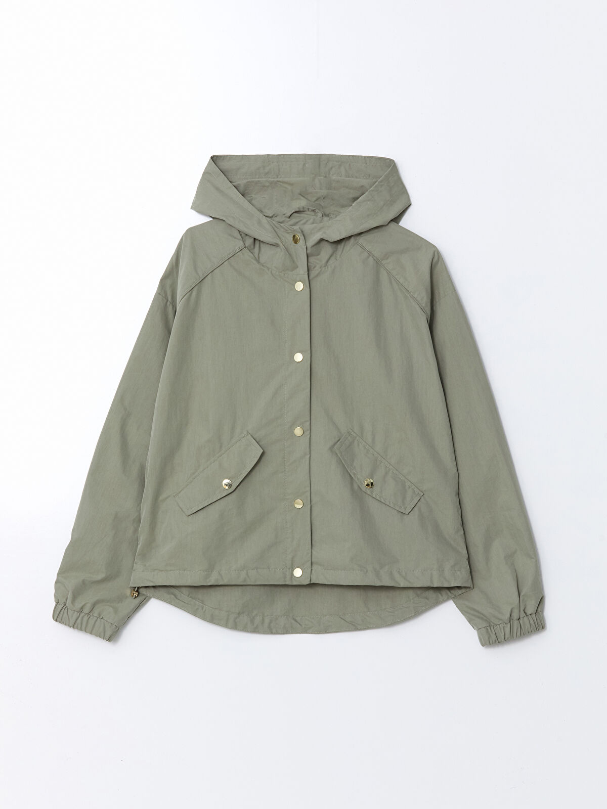 Woman KHAKI Short Coat -S56092Z8-JK3 - S56092Z8-JK3 - LC Waikiki